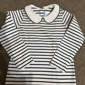 Jacadi Striped Long Sleeve Kids Shirt size 8